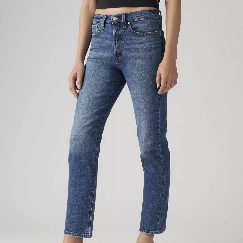 Levi's Wedgie Straight Jeans Unstoppable Wear Wash Effortless Chic Americana 24